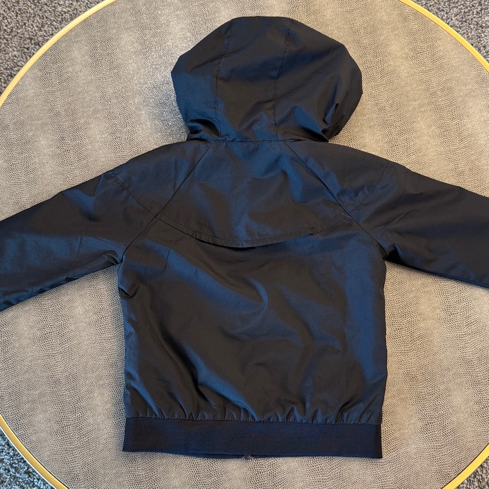 Nike Kids Black Full-Zip Hooded Windbreaker Jacket | Boys 3T - Picture 6 of 6